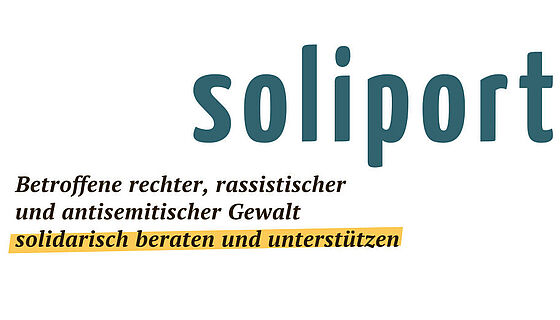 Logo von Soliport - Betroffene rechter, rassistischer und antisemitischer Gewalt solidarisch unterstützen und beraten