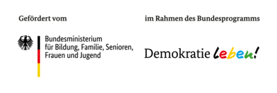 Förderlogo des Bundesprogramms Demokratie leben!